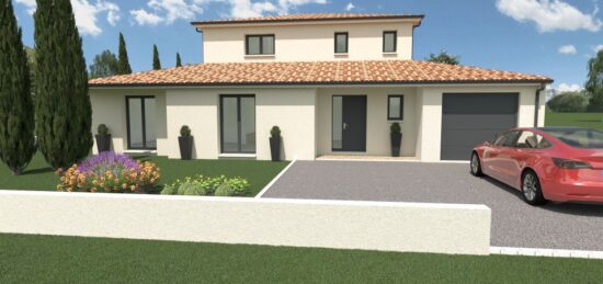 Maison neuve à Odars, Occitanie