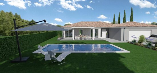 Maison neuve à Nizas, Occitanie